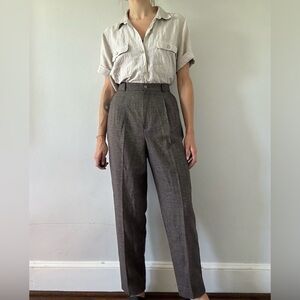 EUC 1990s Dressbarn plaid trousers - waist 13.25-15”